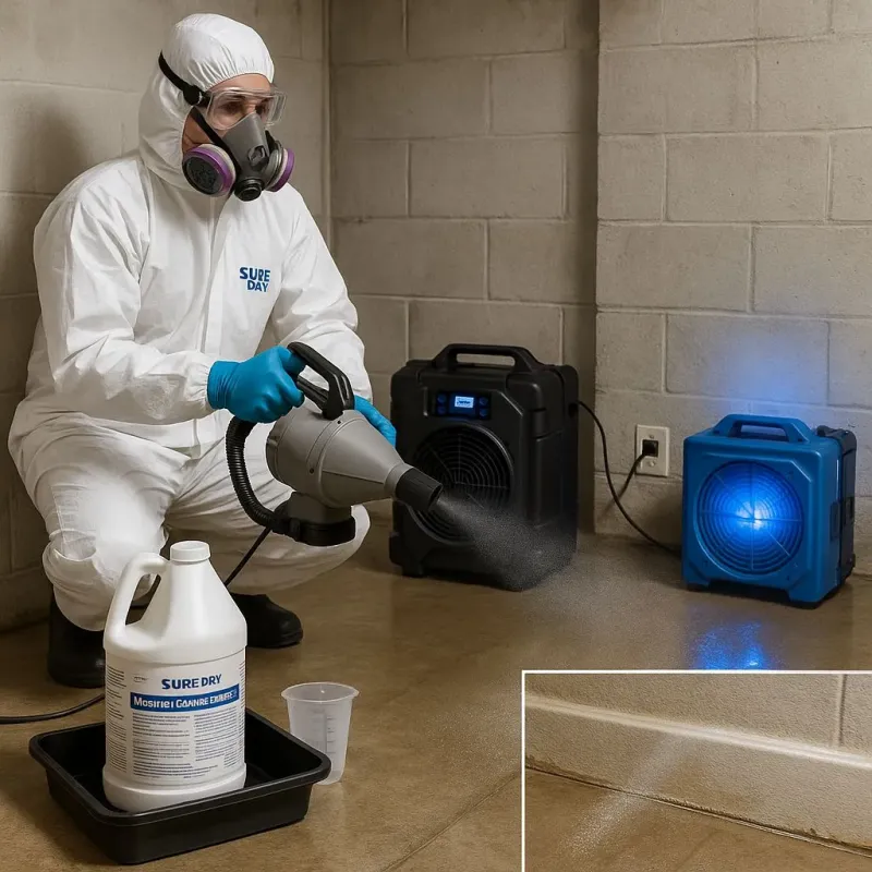 Sanitization and Odor Removal process in Whitinsville, MA